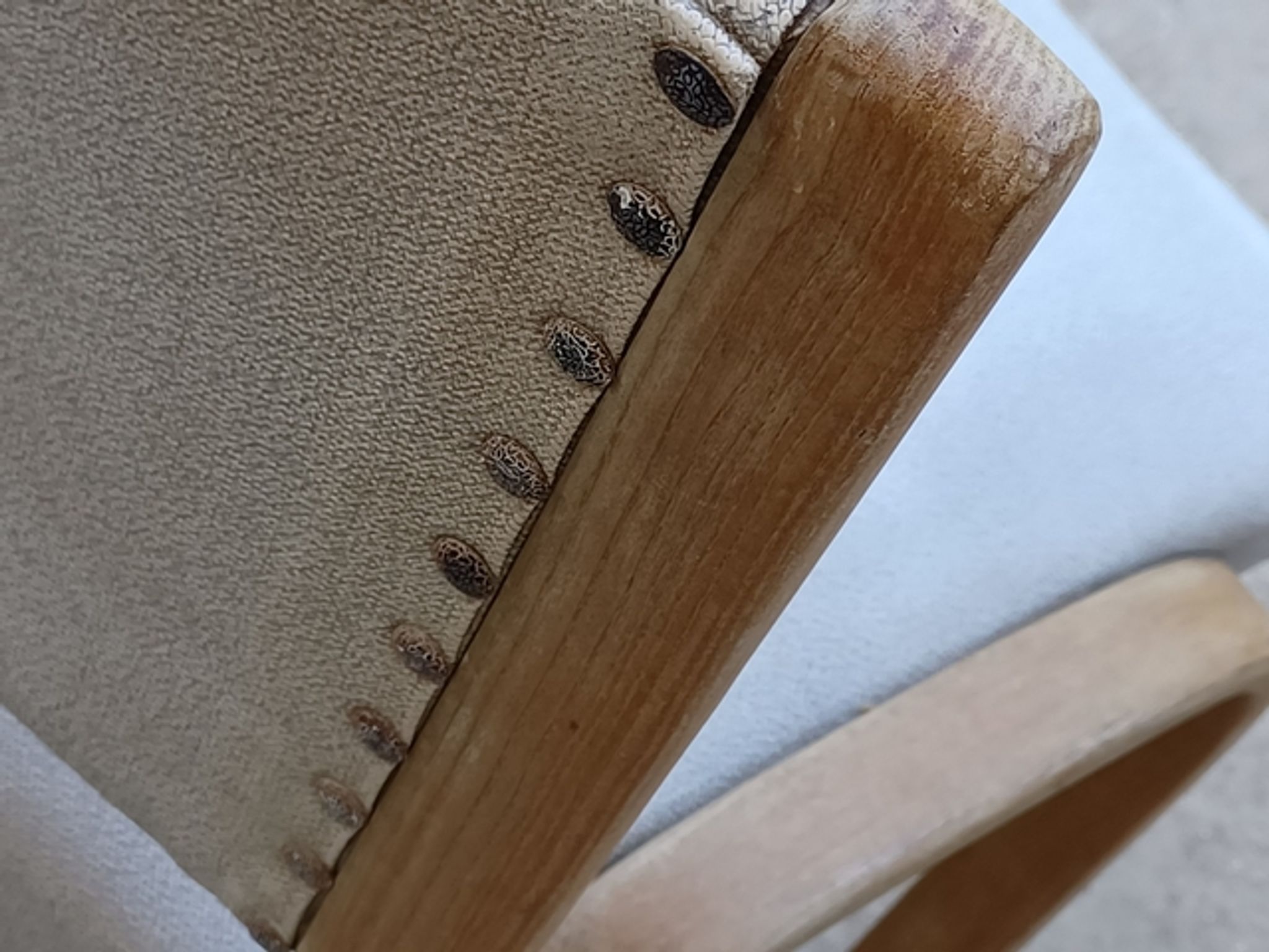 Set of 6 vintage 1950 Steiner Bow wood chairs.