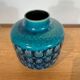 Turquoise ceramic vase, 1970