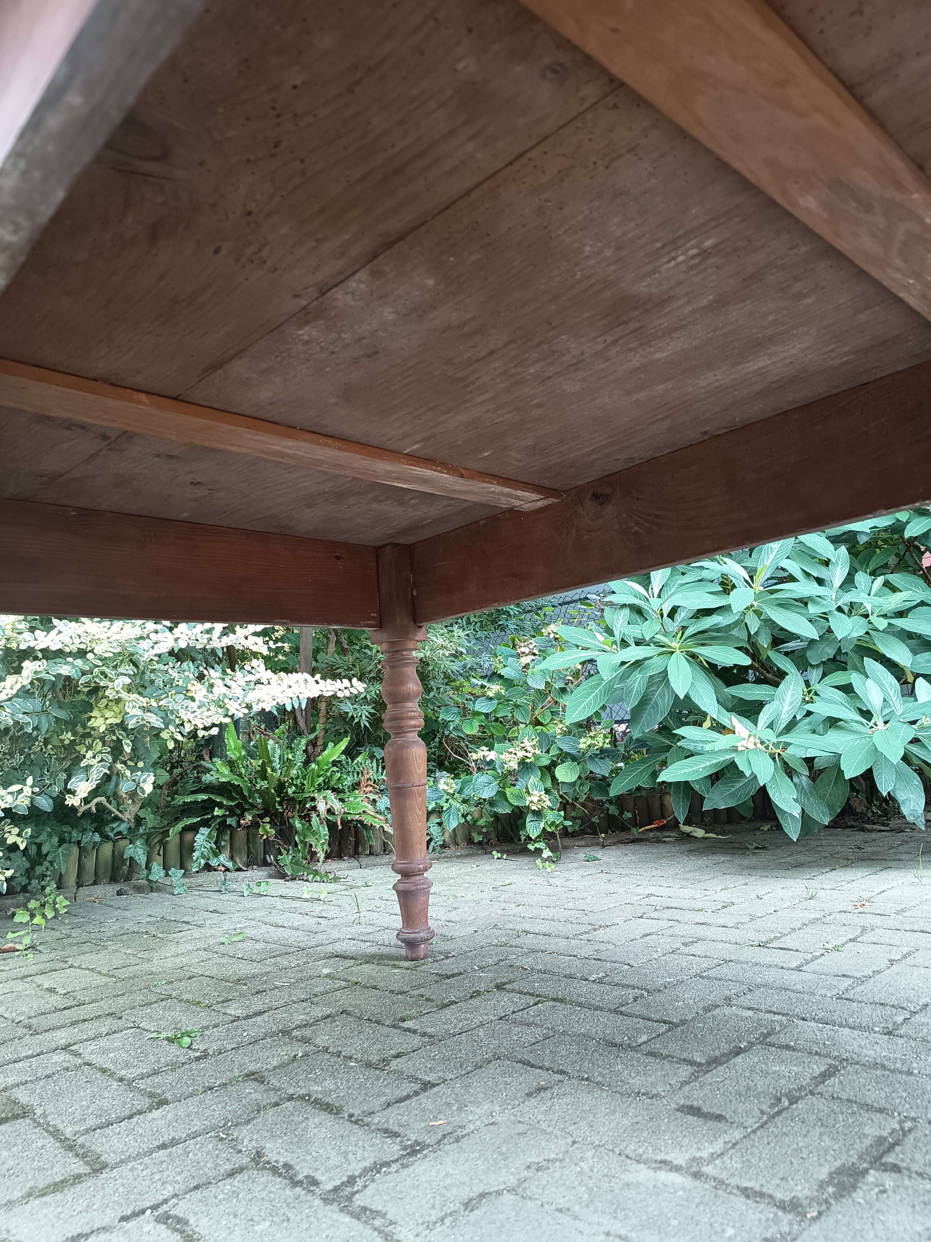 Large farmhouse table, 19th century