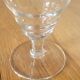 4 verres à pied Art Déco en verre gravé