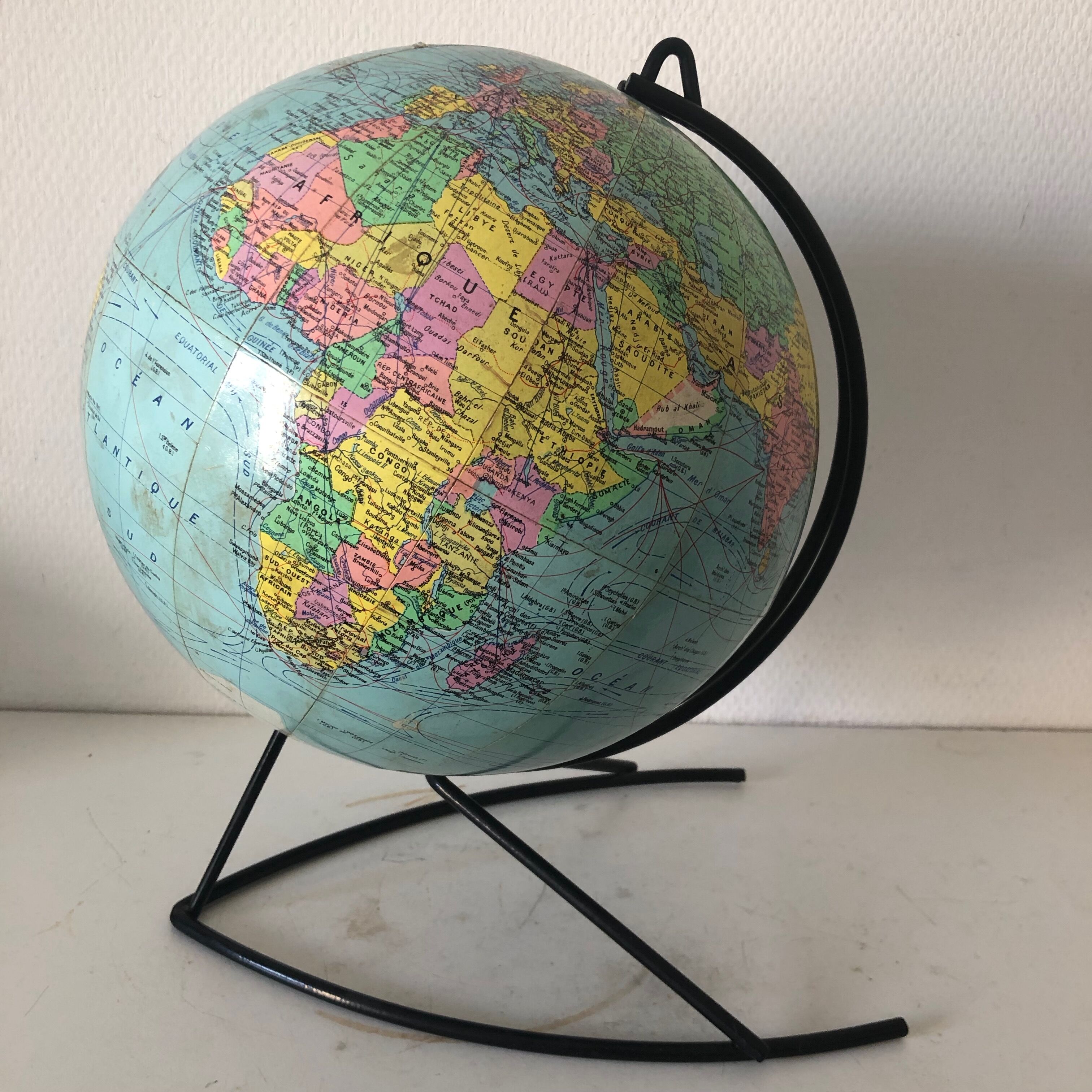 Globe Girard Barrère 33cm vintage 1960