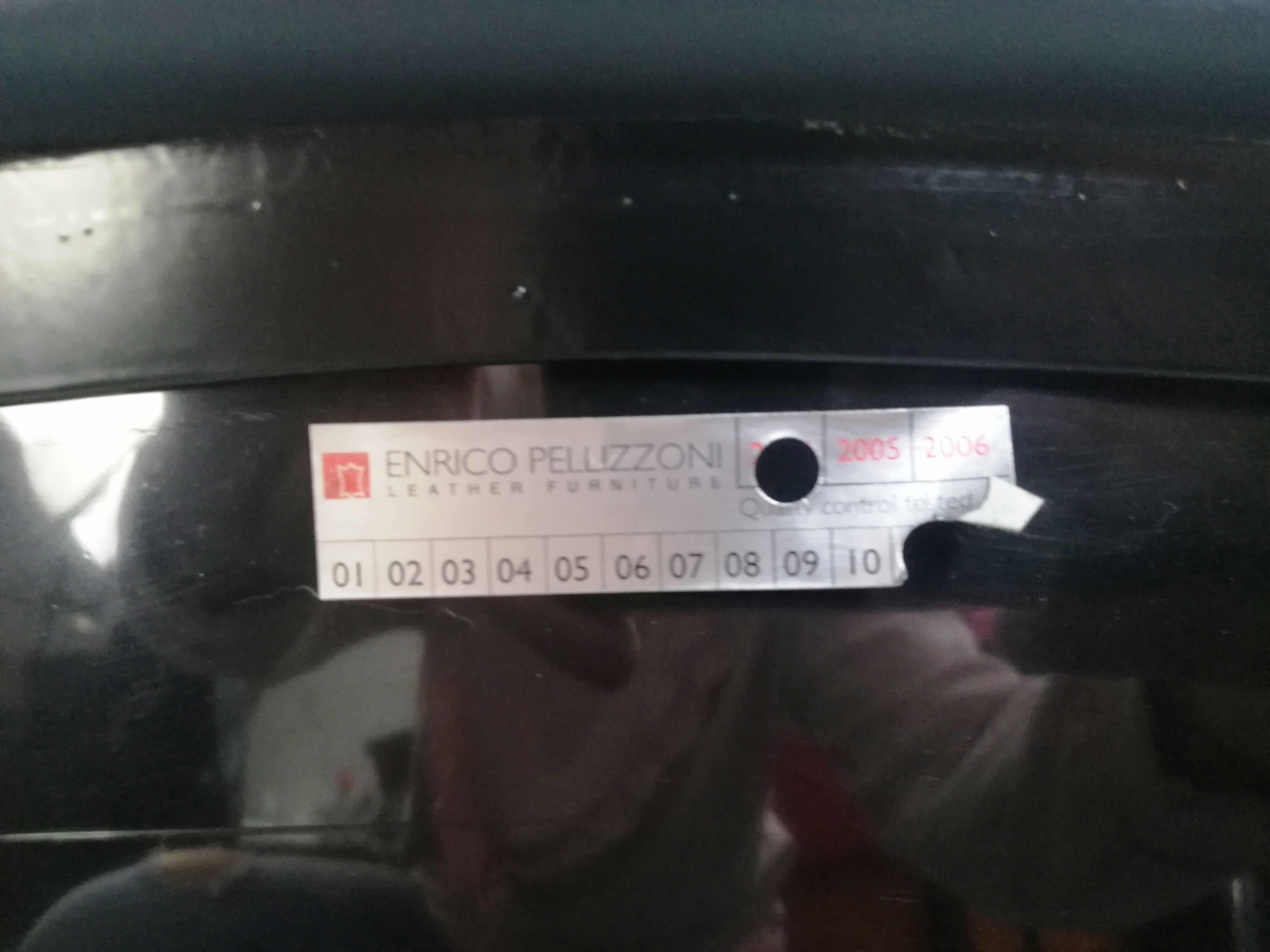 Leather chair Enrico Pellizzoni