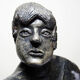 Buste de femme en céramique, XXème s.