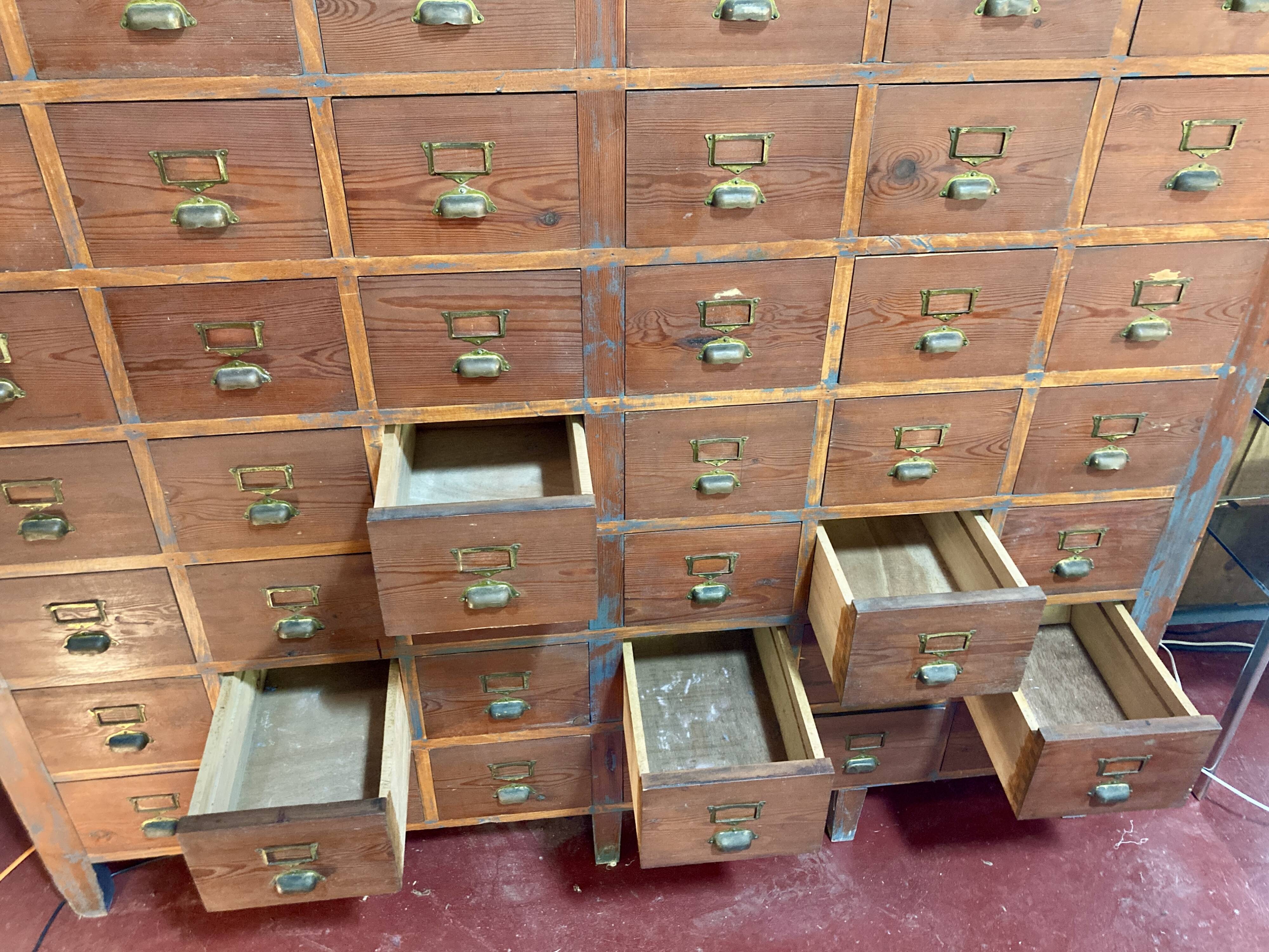 Trade furniture - 48 drawers - L 181 x H 174