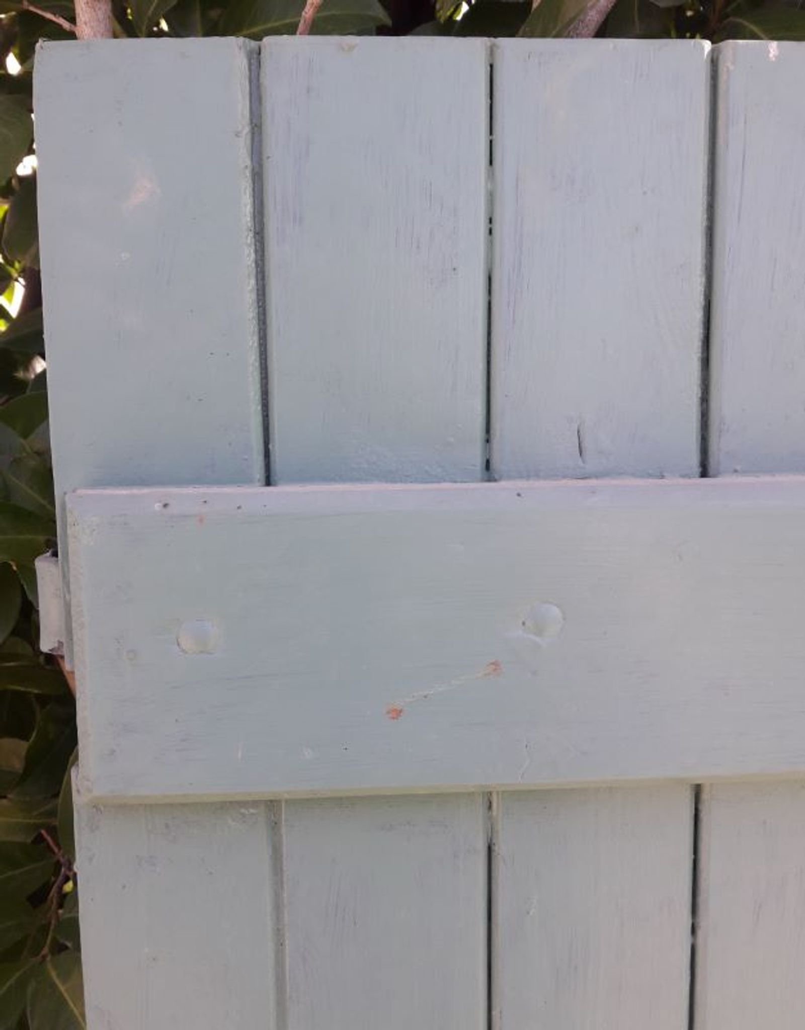 Pair of wooden iron hanging shutters