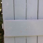 Pair of wooden iron hanging shutters