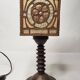 Art Nouveau wooden lamp