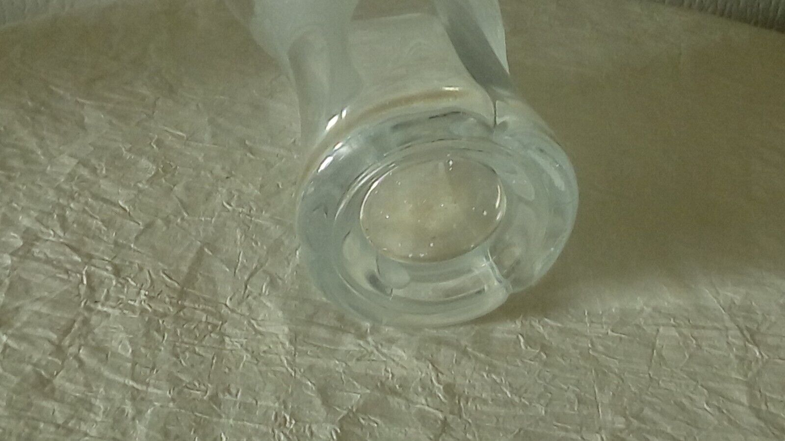 Crystal vase with butterfly decor