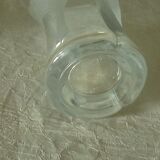 Crystal vase with butterfly decor