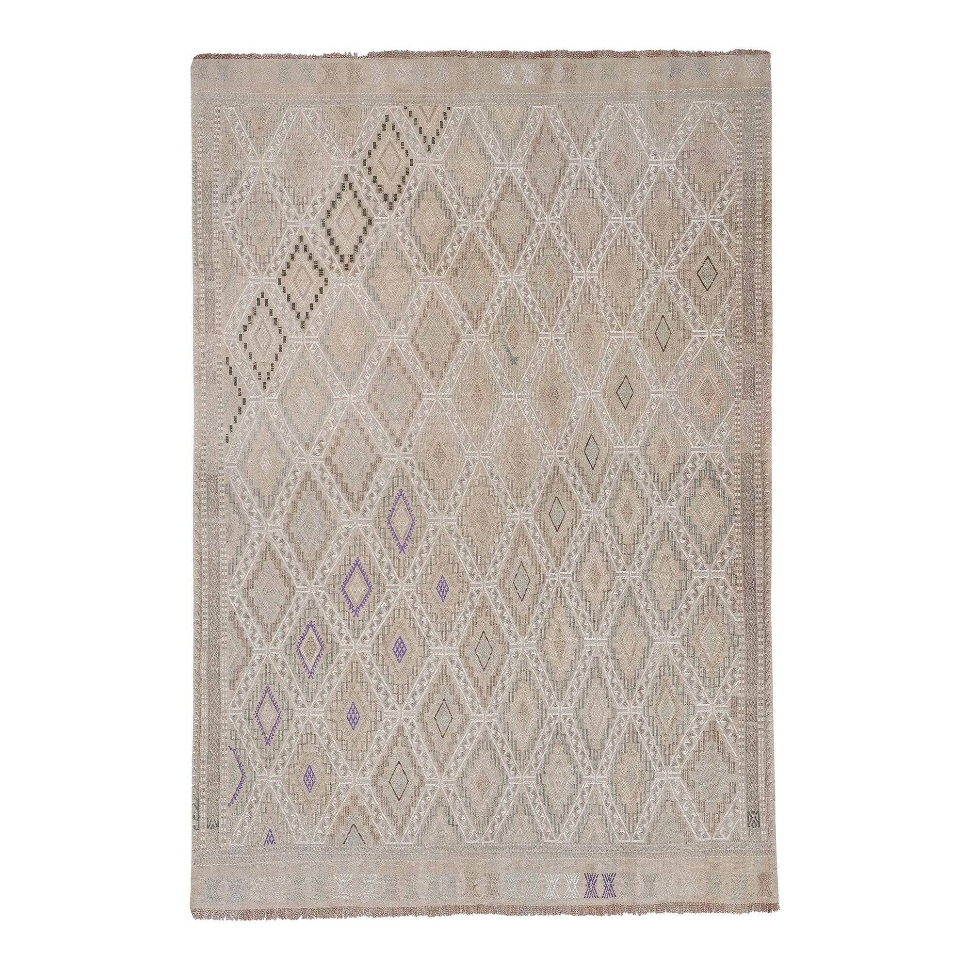 Vintage hand-embroidered textile 158x226 cm