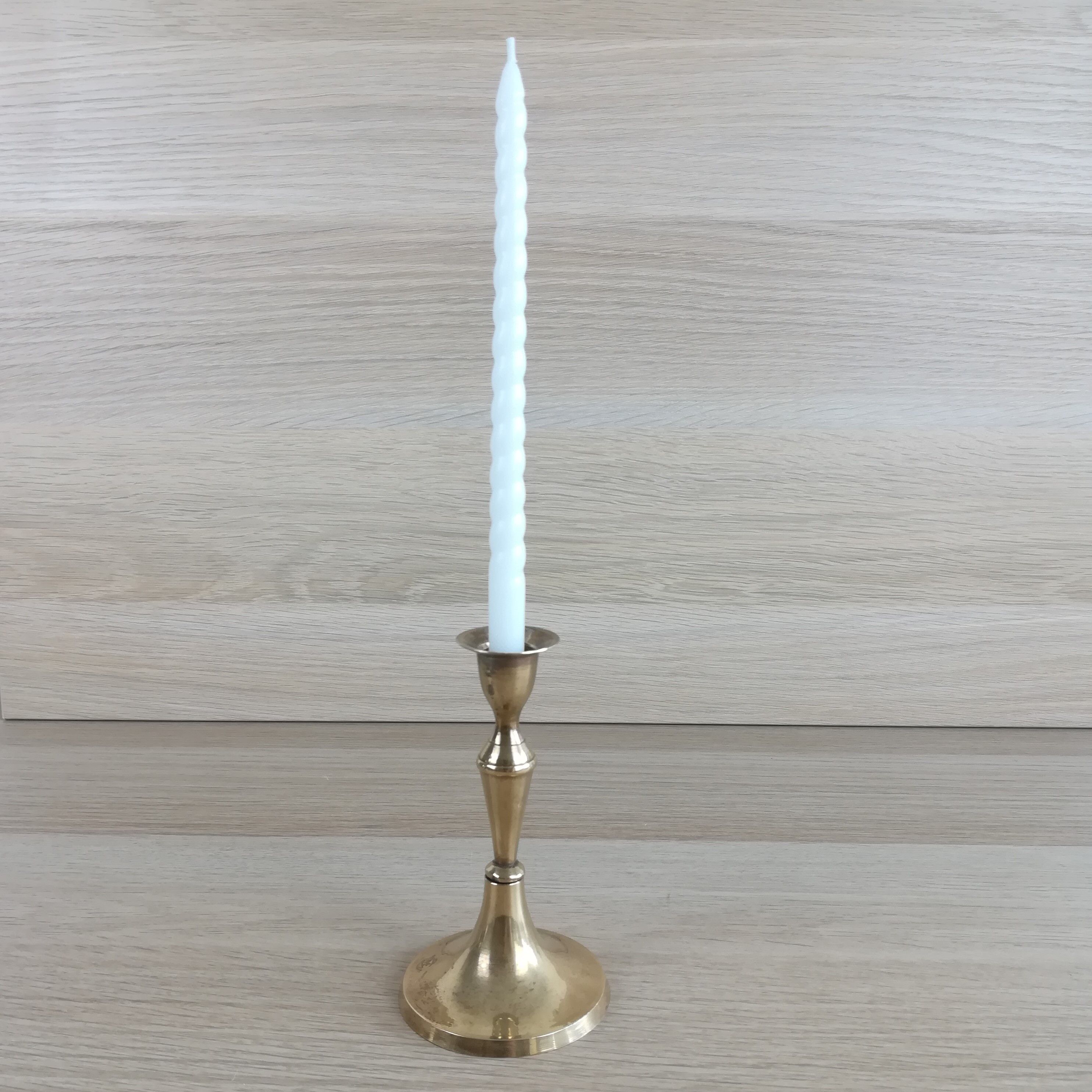 Brass candle holder H13cm