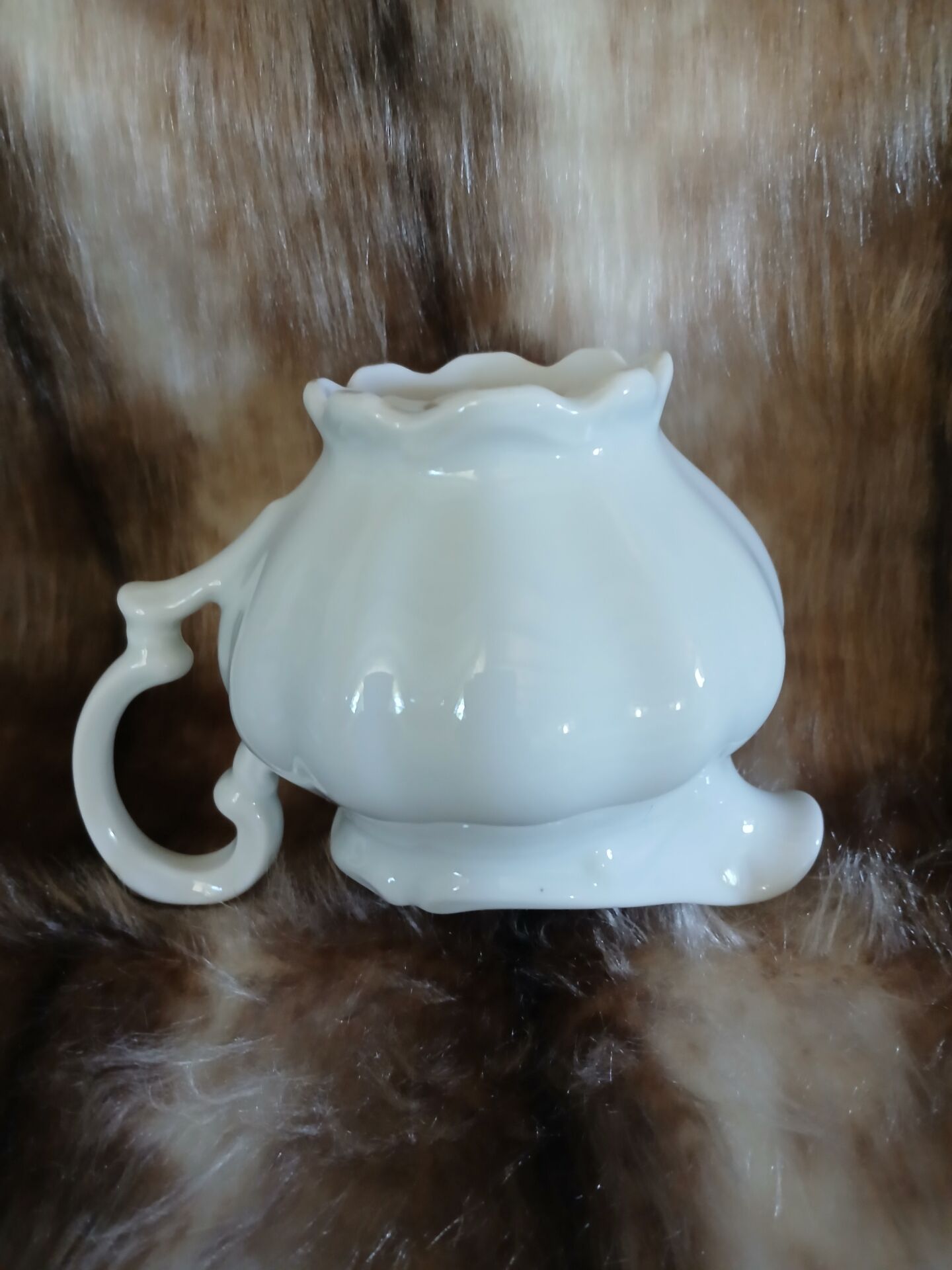 Coffee pot + porcelain milk jug