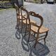 4 chaises style Louis XV en merisier