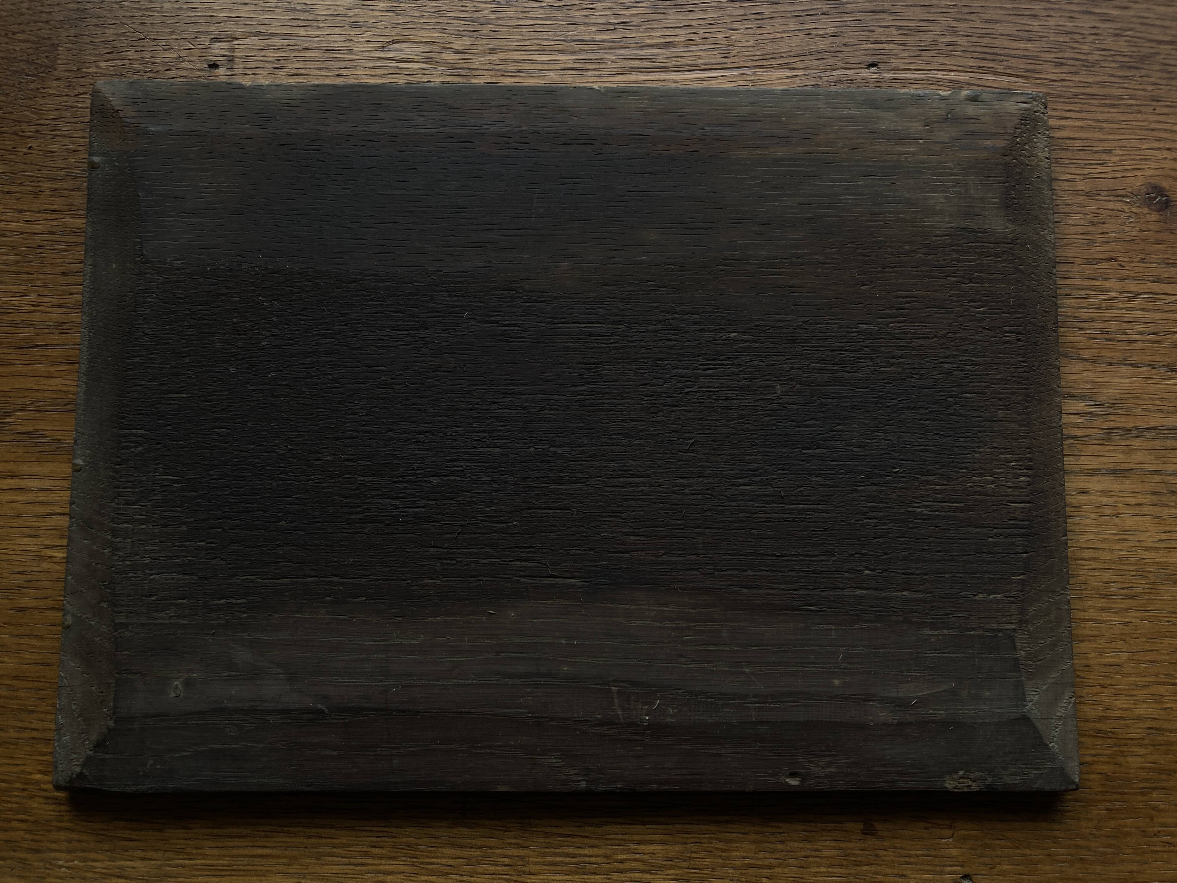 Oil on wood 19th century cut flowers