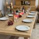 large solid oak farmhouse table