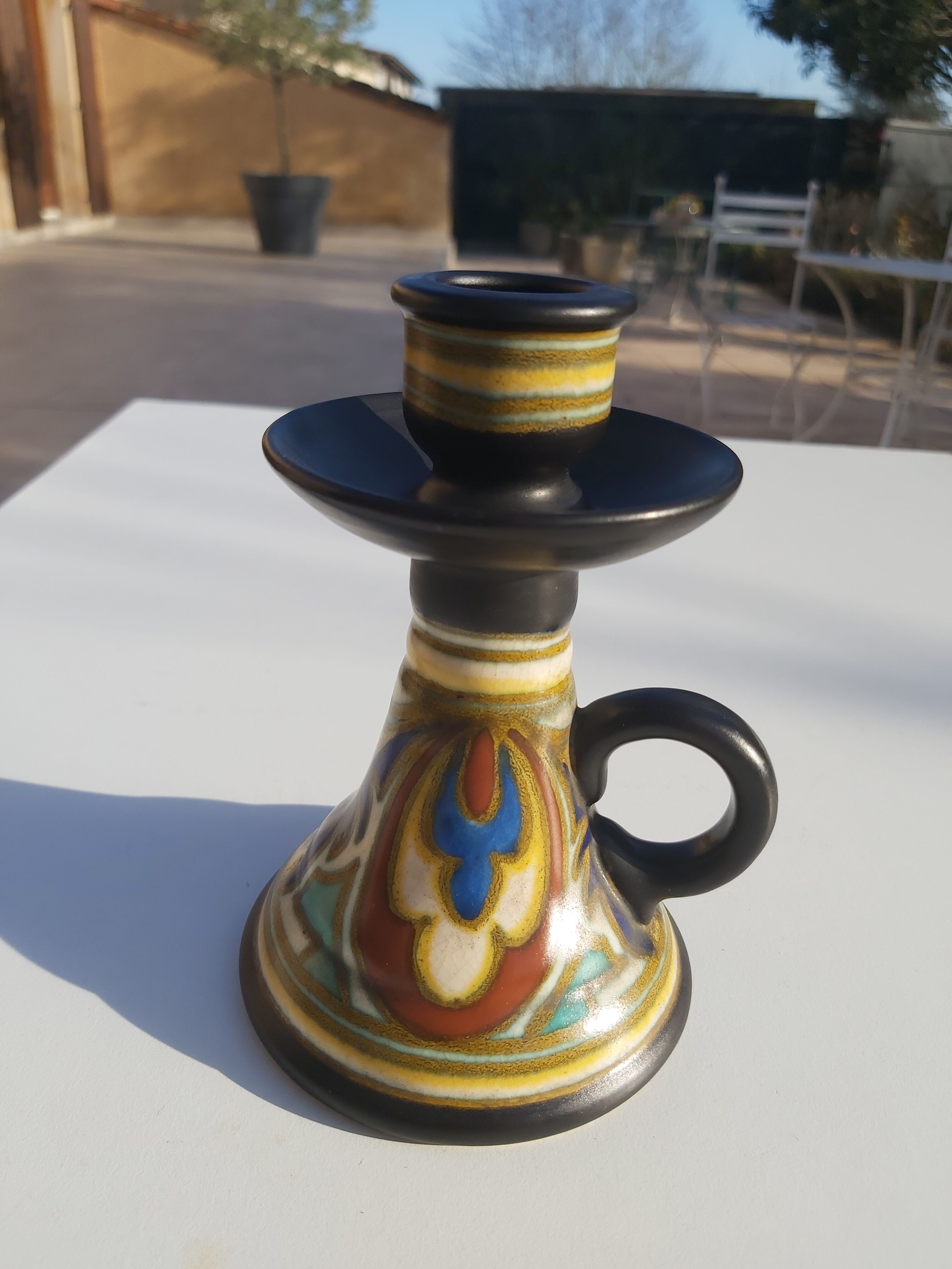 Gouda Holland Earthenware Candle holder