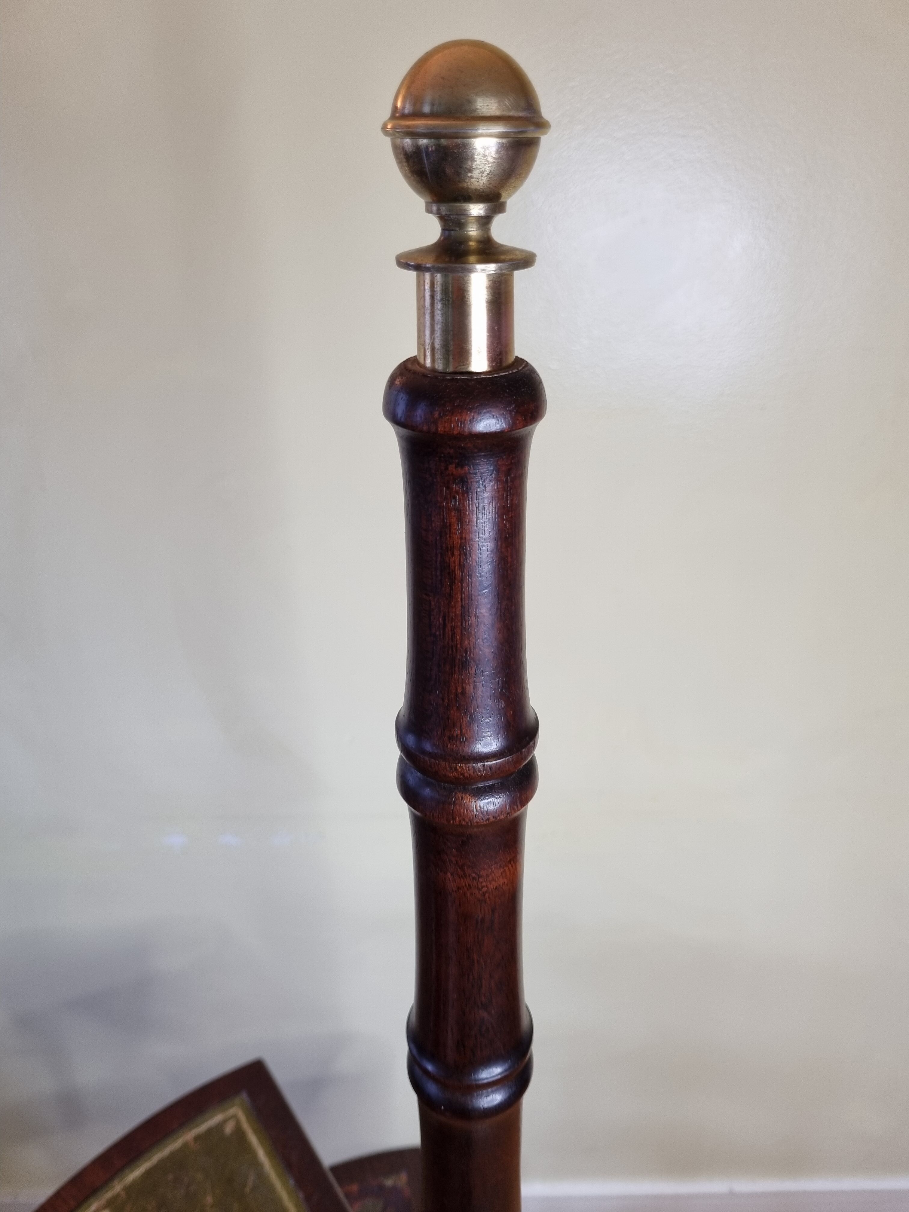 Victorian-style mahogany style library staircase circa 1900