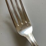 Set de 6 fourchettes, 6 cuillères, 6 petites cuillères modernistes en métal argenté