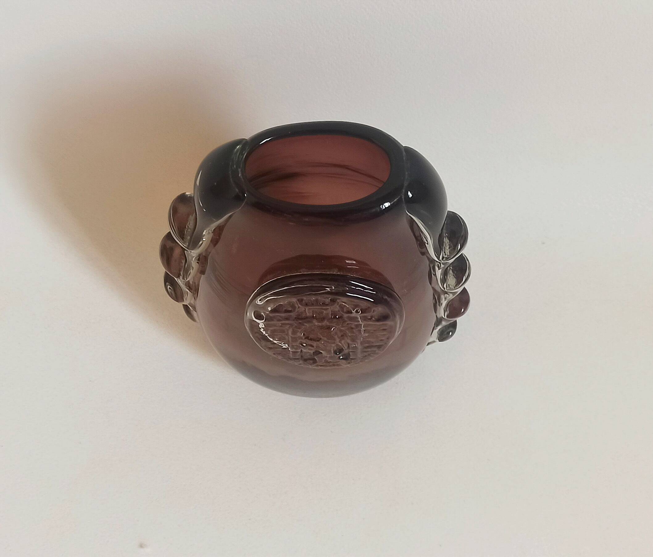 Murano crystal vase height 18.3 cm