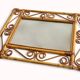 Vintage 1970s Spanish Handmade Bamboo and Rattan Wall Mirror