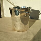 Silver metal champagne bucket