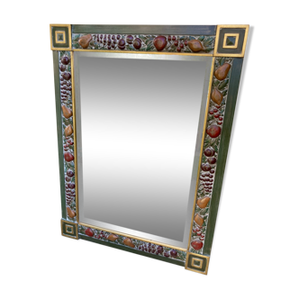 Miroir - cadre à décor de fruits