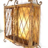 Decorative display case shelf in gilded metal 1940