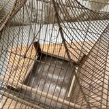 Vintage gold metal cage