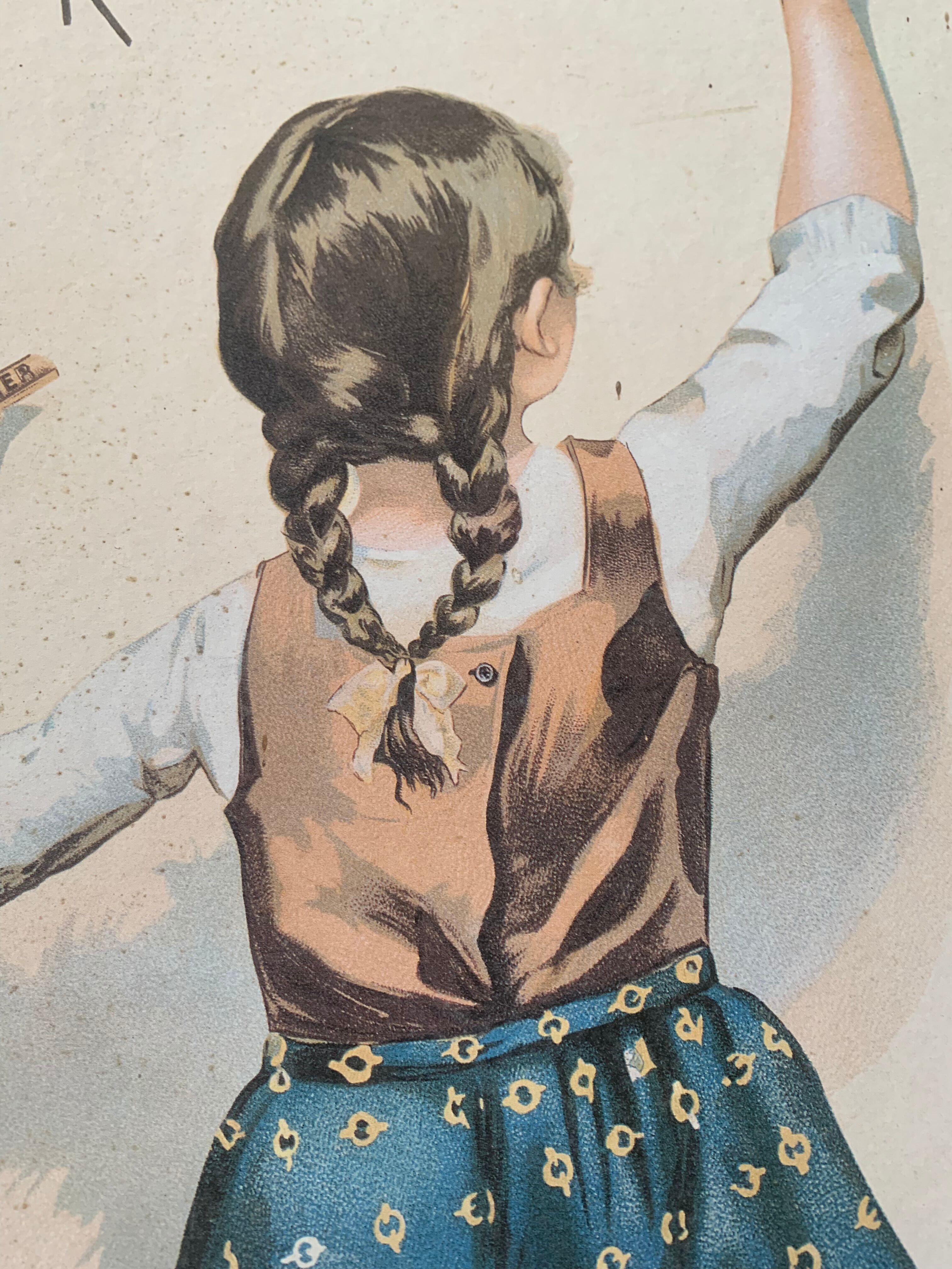 Old cardboard poster