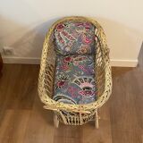 Christmas Pop-up 2022 -Vintage rattan doll stroller cradle