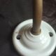 Swan neck and tulip glass wall light, porcelain lamp
