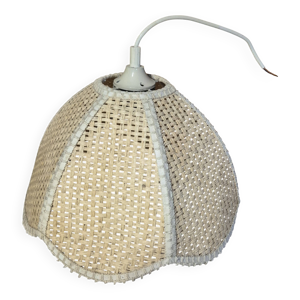 suspension cloche cannage