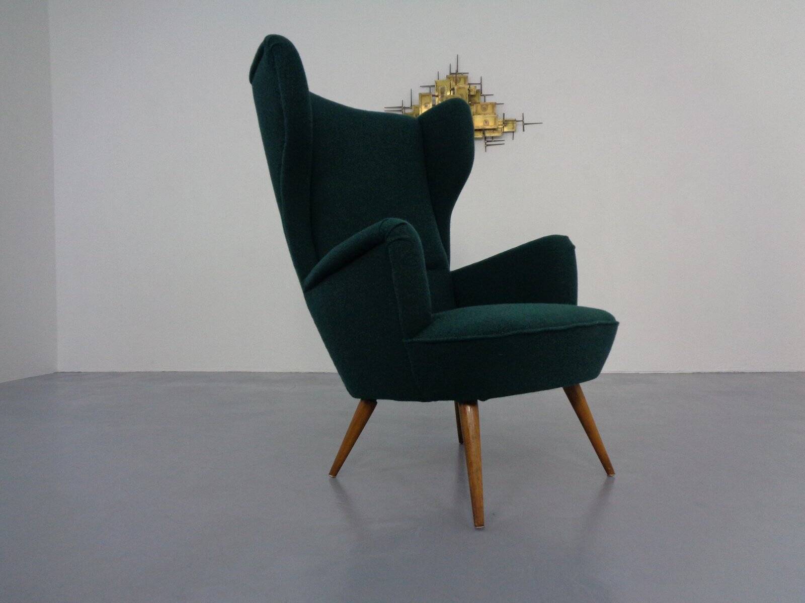 French Kvadrat Tonica Wingback Chair, 1950s
