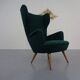 French Kvadrat Tonica Wingback Chair, 1950s