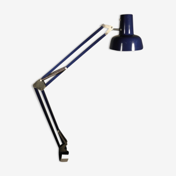 Architect's lamp in blue metal