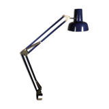 Architect's lamp in blue metal