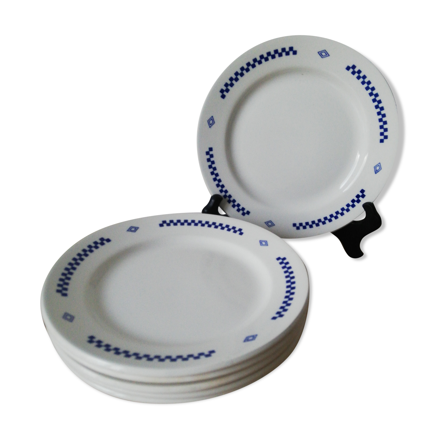 6 assiettes à dessert