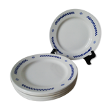 6 assiettes à dessert