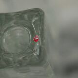 Pair Of Solid Glass Candlesticks "Arkipelago" From ittala Finland