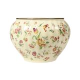 Large Polychrome Flower Pot Cache Pot Longchamp France 36cm