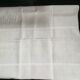 2 linen monogrammed napkins