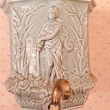 Water green ceramic fountain