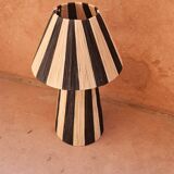 Raffia pendant light, raffia hanging lampshade, 100% handmade