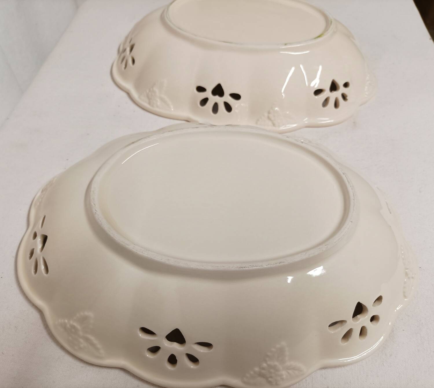 Paire de coupelles ajourée Vintage