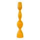 Mustard-colored candlestick, Danish design, 1970s, made in Denmark