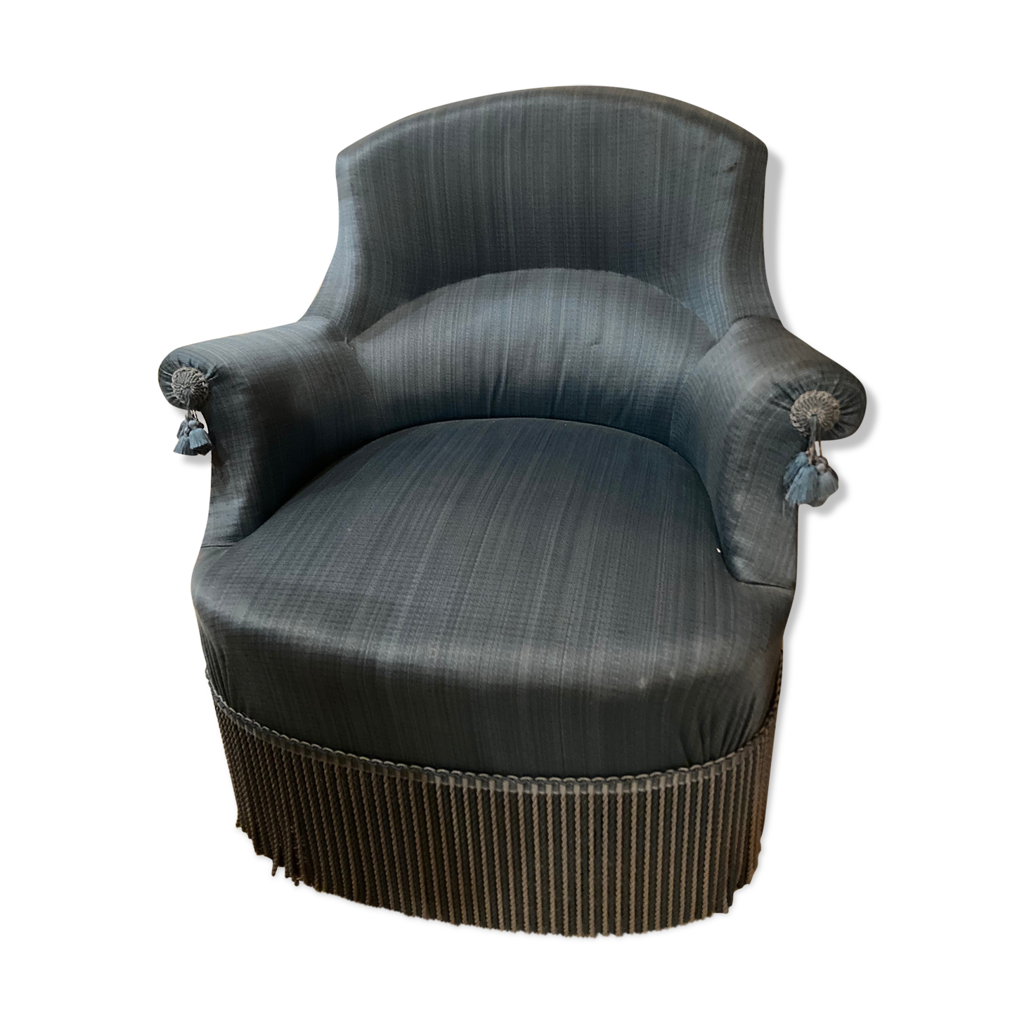 Blue toad armchair