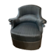 Fauteuil crapaud bleu