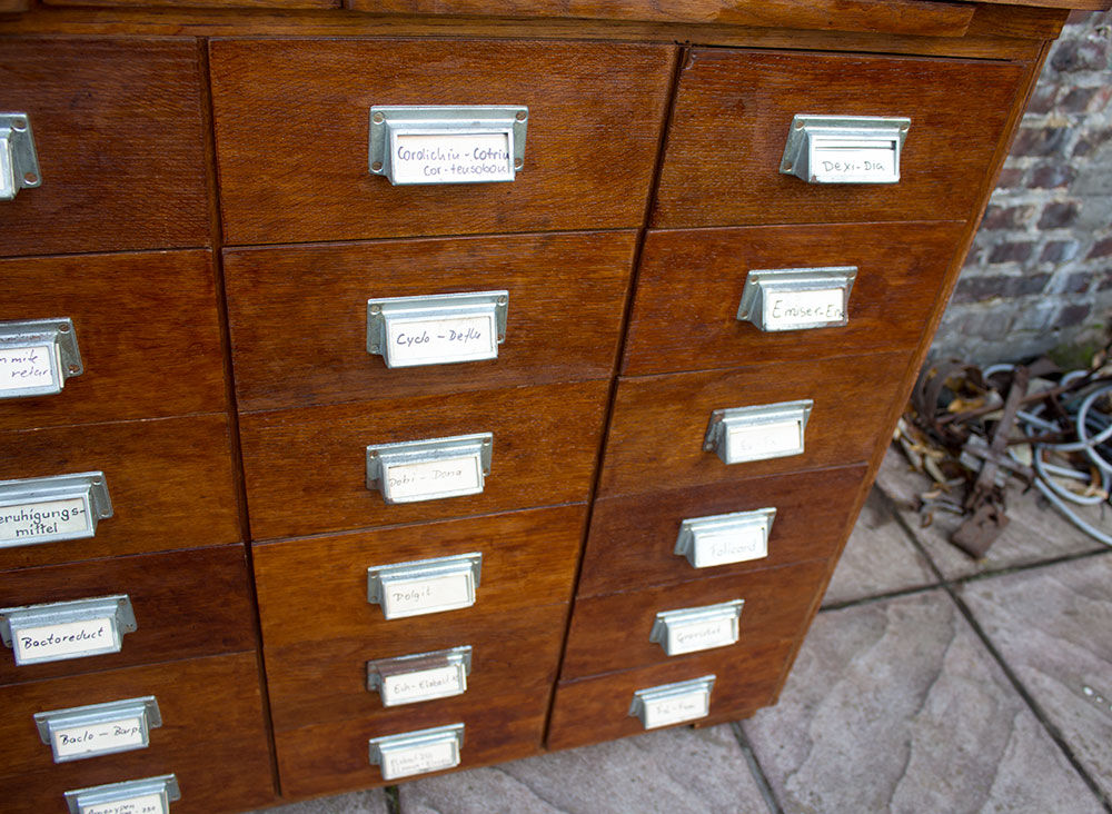 Ancient medicine cabinet 24 drawers