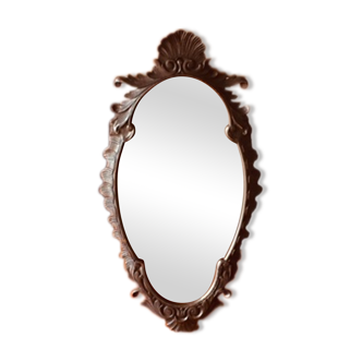 Black barroque mirror