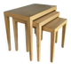 Nesting tables in oak by Severin Hansen